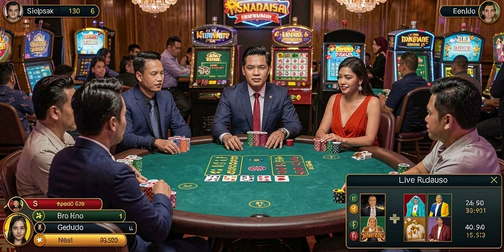 vm108 - Fitur sosial yang memungkinkan berinteraksi dengan teman.